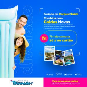 Imagem representativa: Hotel para Feriado Corpus Christi em Caldas Novas | Hotel com Parque em até 10x sem juros