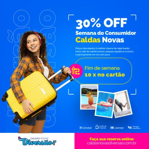 Imagem representativa: Semana do Consumidor Caldas Novas: Hotéis com 30% OFF
